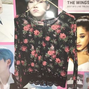 Floral long sleeve shirt